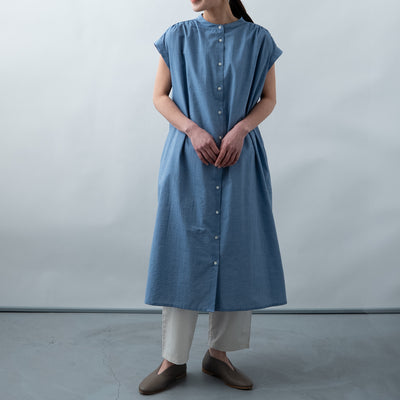 cottonボイル　ギャザーワンピース
