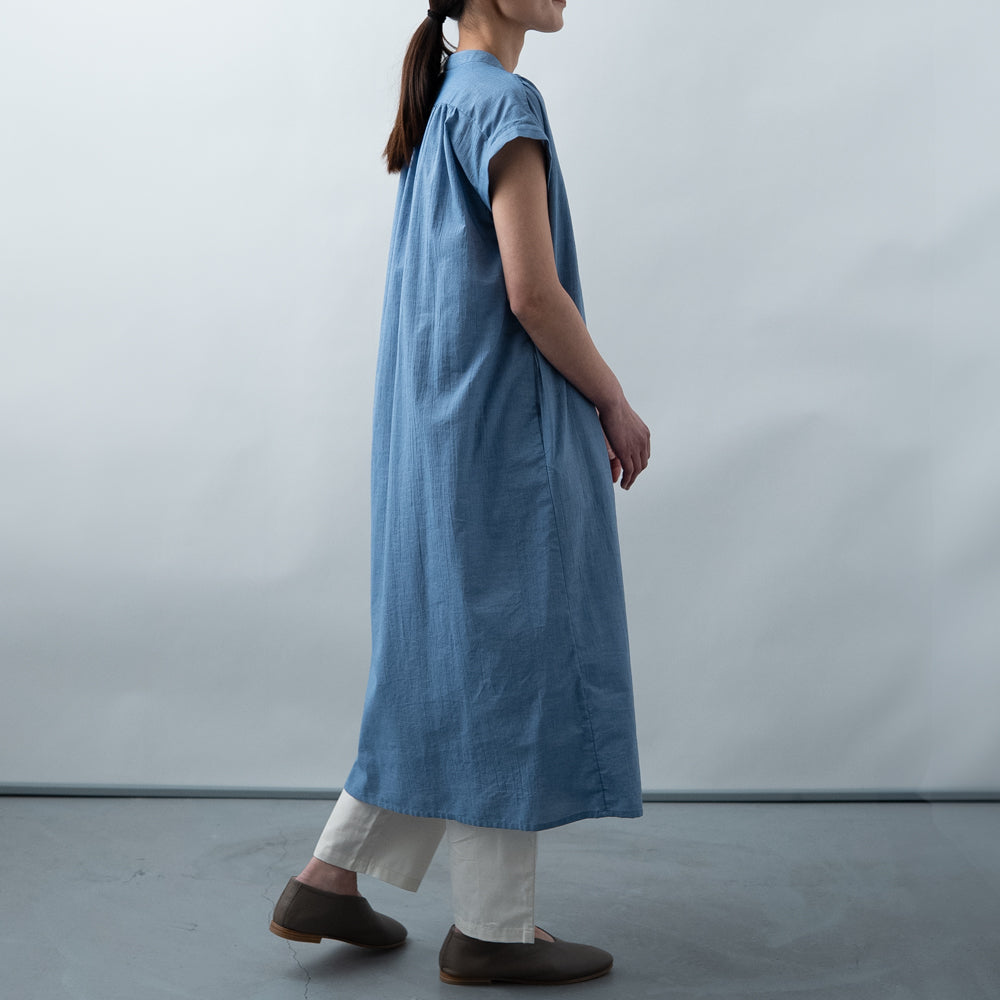 cottonボイル　ギャザーワンピース