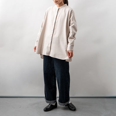 cotton カシミヤワイドブラウス
