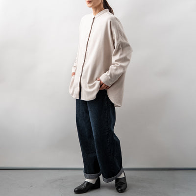 cotton カシミヤワイドブラウス