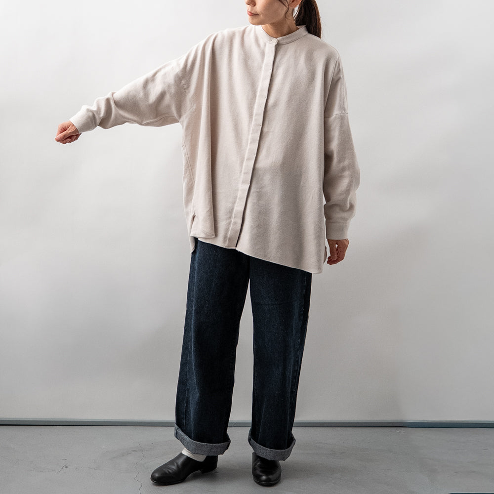 cotton カシミヤワイドブラウス