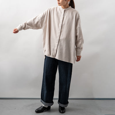 cotton カシミヤワイドブラウス