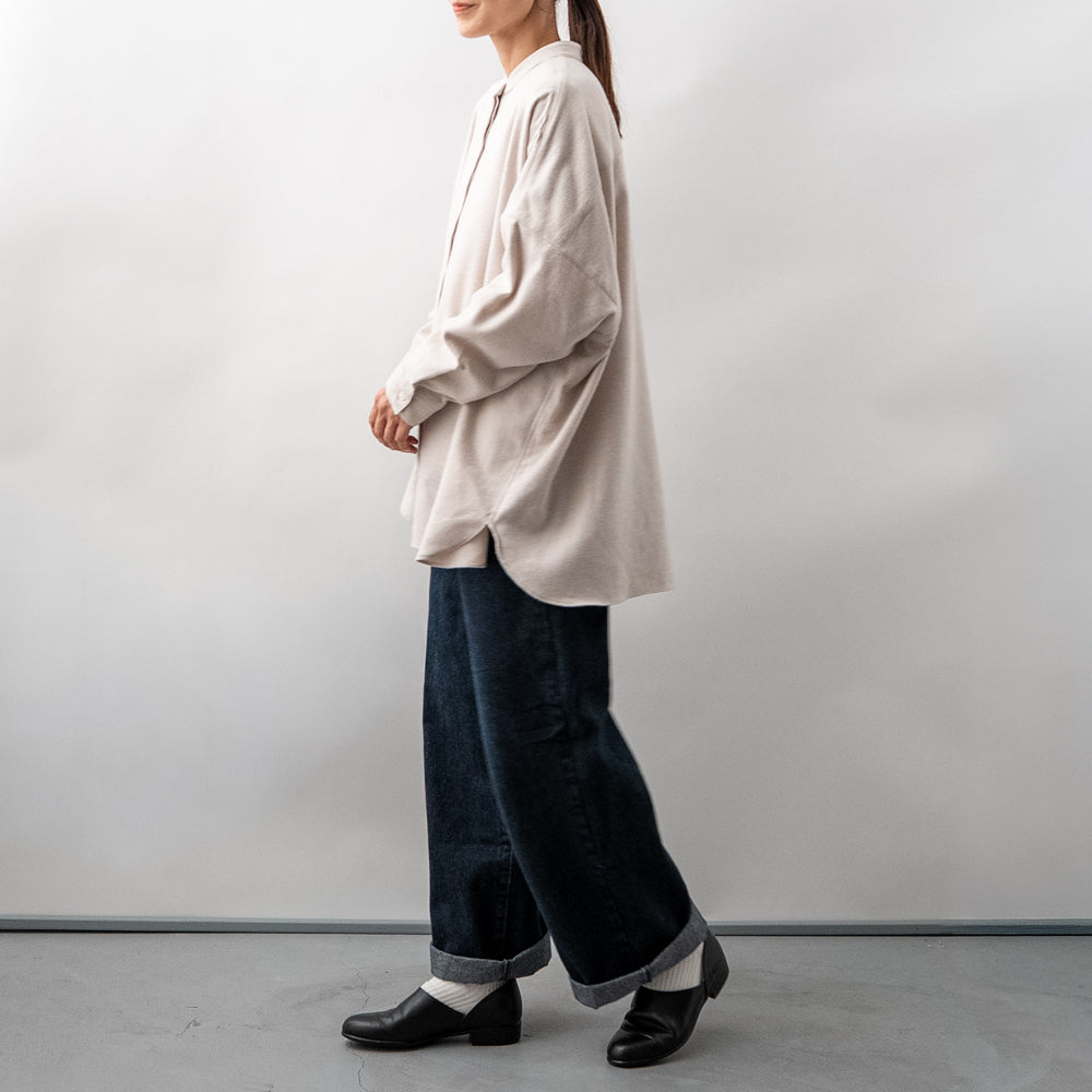cotton カシミヤワイドブラウス