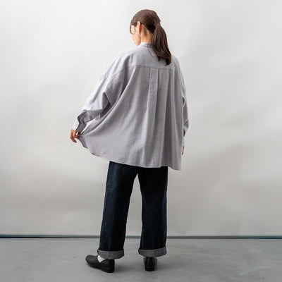 cotton カシミヤワイドブラウス