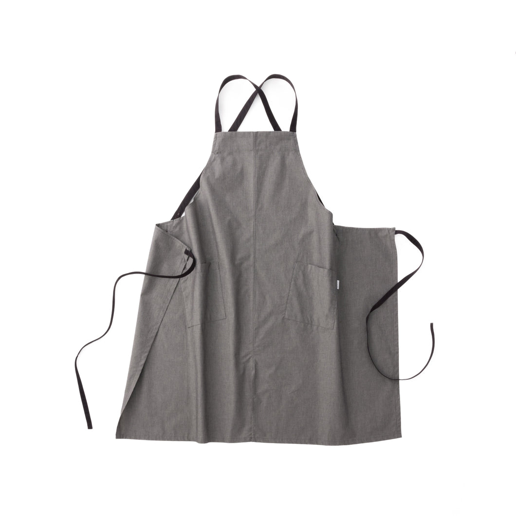 organic cottonエプロン クリームブラウン