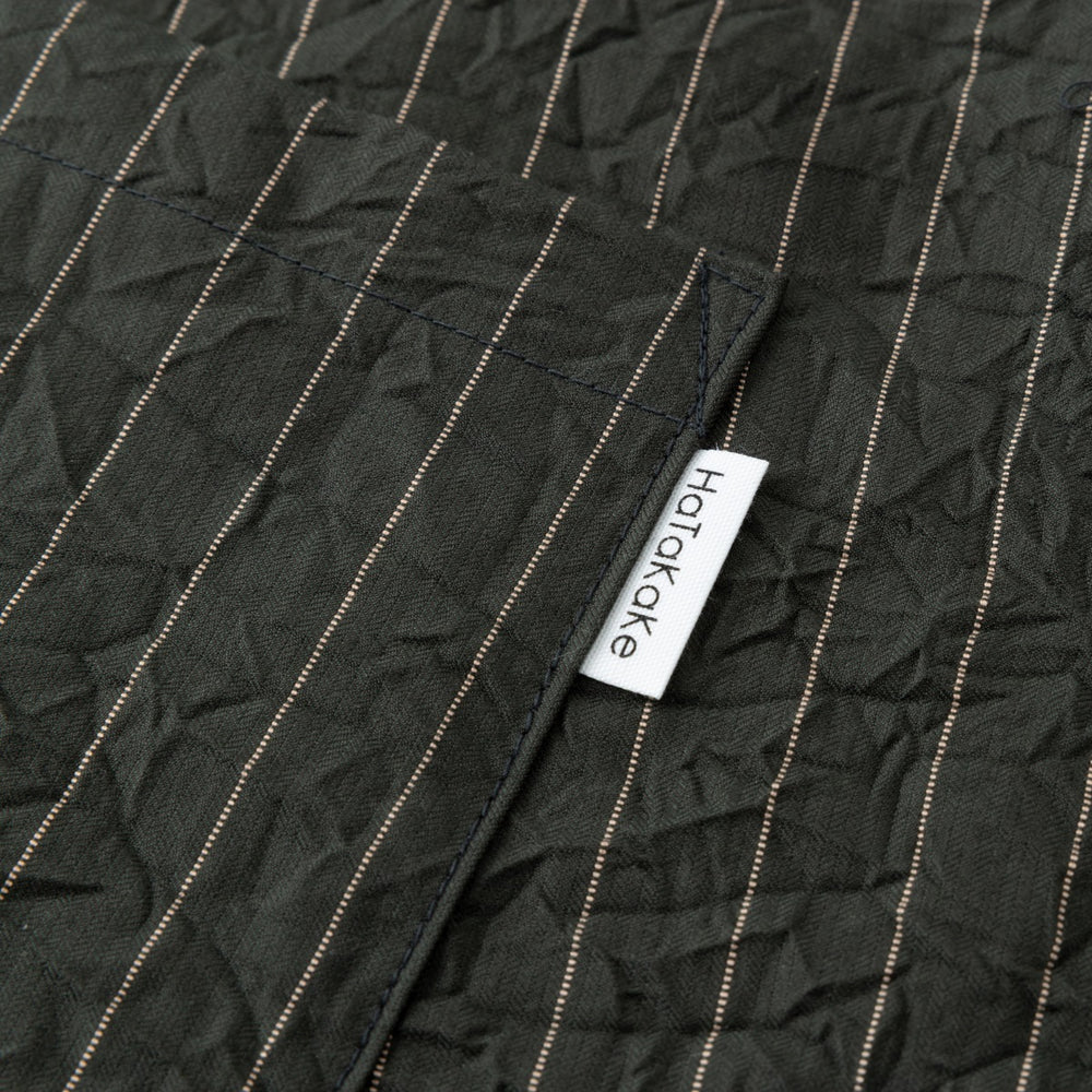 綿キャッチワッシャーエプロン　グリーン