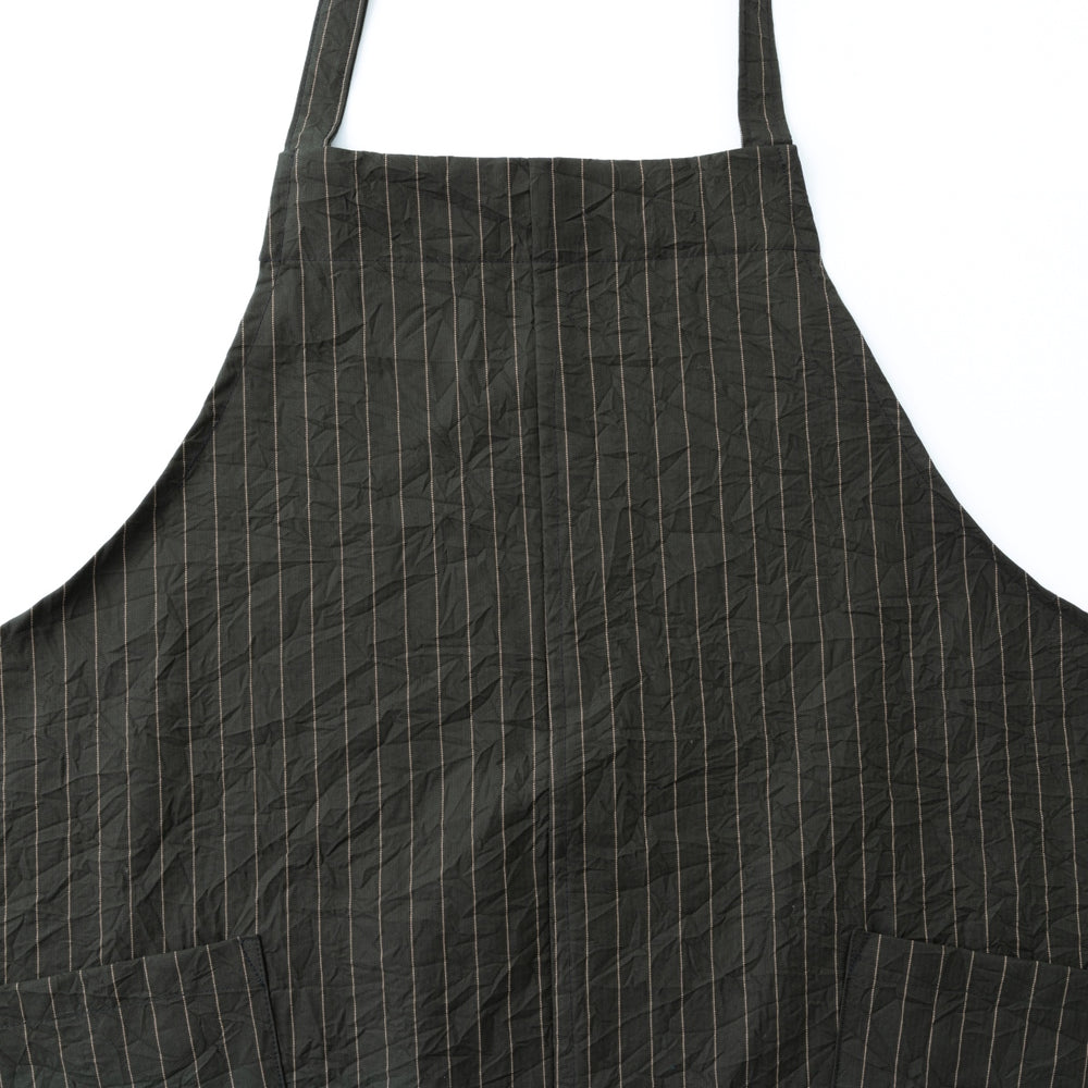 綿キャッチワッシャーエプロン　グリーン