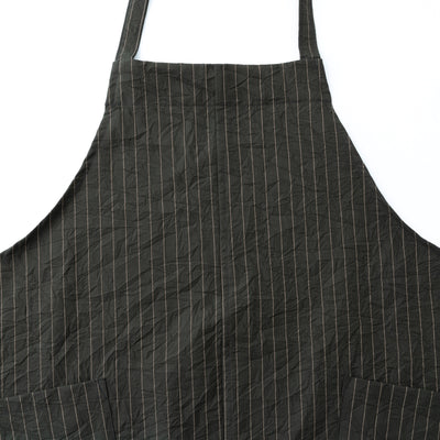 綿キャッチワッシャーエプロン　グリーン
