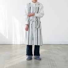 画像をギャラリービューアに読み込む, 綿麻マルチストライプエプロン ウグイス
