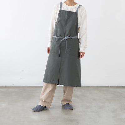 organic cottonエプロン モスシャドウ