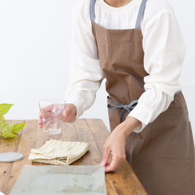 organic cottonエプロン グレオレ