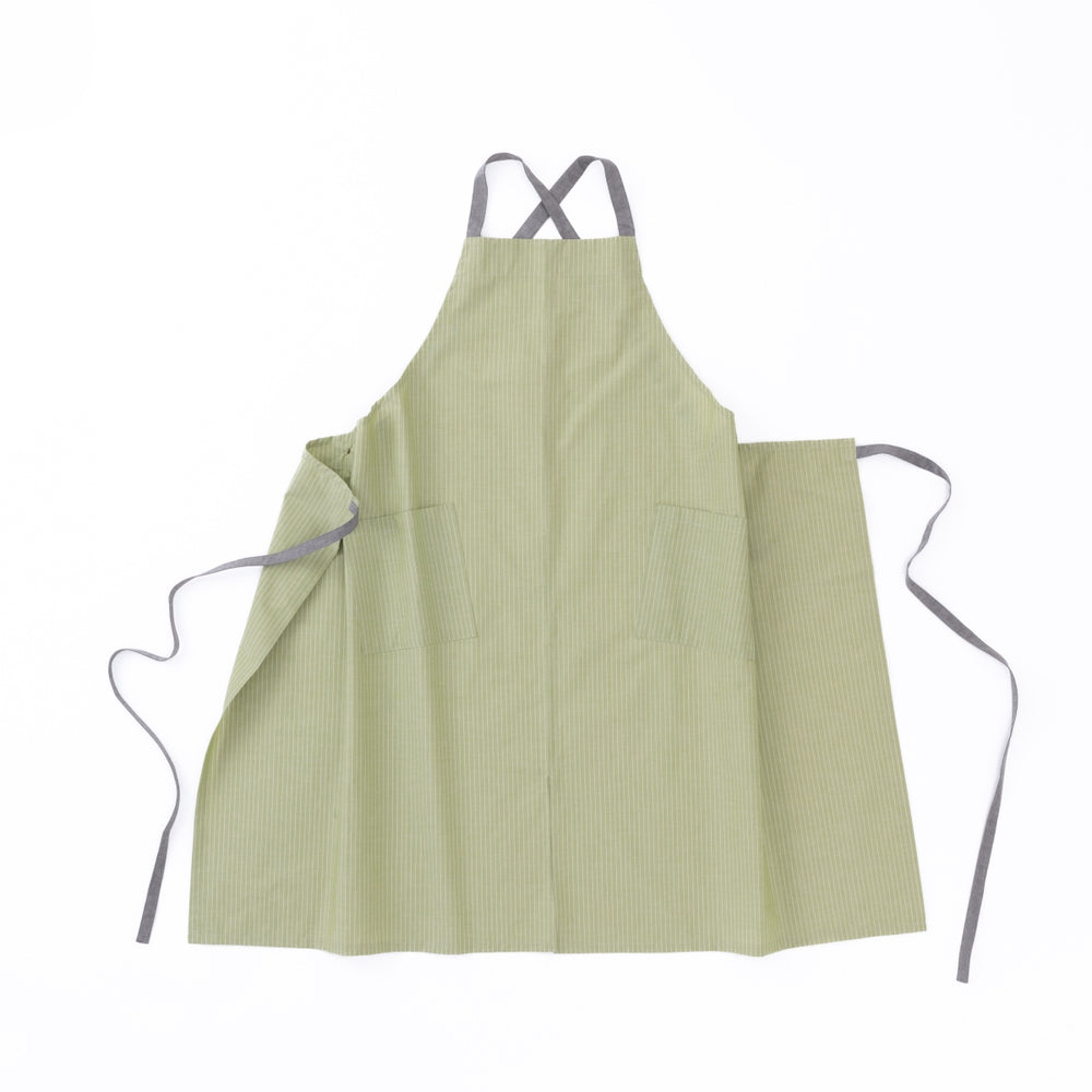 organic cottonエプロン ライムST
