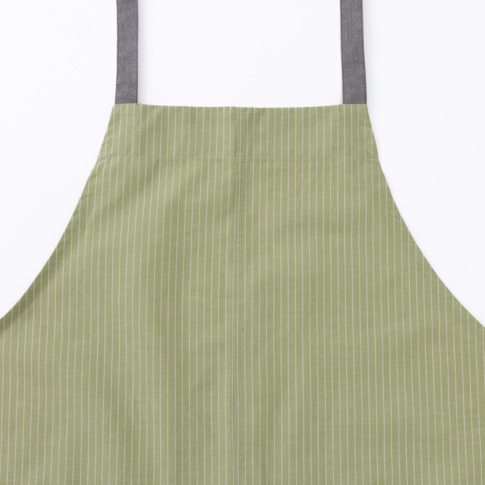 organic cottonエプロン ライムST