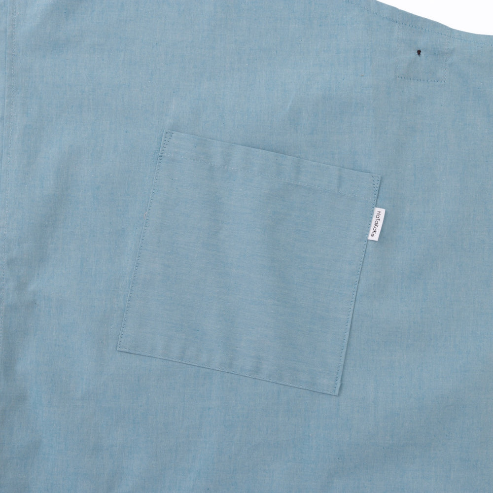 organic cottonエプロン スカイブルー