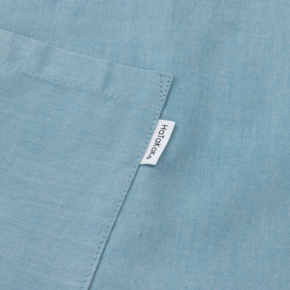 organic cottonエプロン スカイブルー