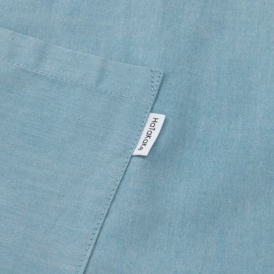organic cottonエプロン スカイブルー
