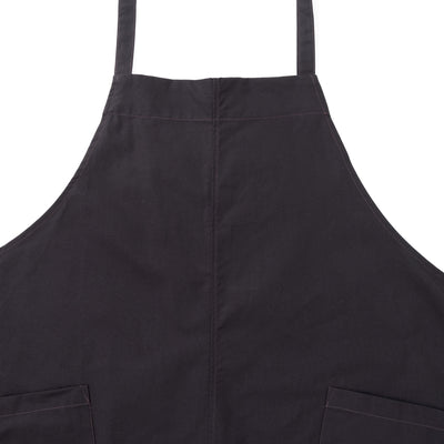 organic cottonエプロン チャコール