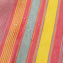 画像をギャラリービューアに読み込む, 綿麻マルチストライプエプロン レッド
