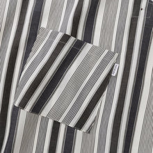 画像をギャラリービューアに読み込む, 綿麻マルチストライプエプロン ブラック
