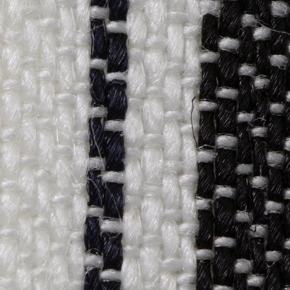 綿麻マルチストライプエプロン ブラック