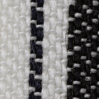 綿麻マルチストライプエプロン ブラック