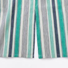 画像をギャラリービューアに読み込む, 綿麻マルチストライプエプロン グリーン
