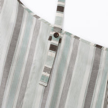 画像をギャラリービューアに読み込む, 綿麻マルチストライプエプロン ウグイス
