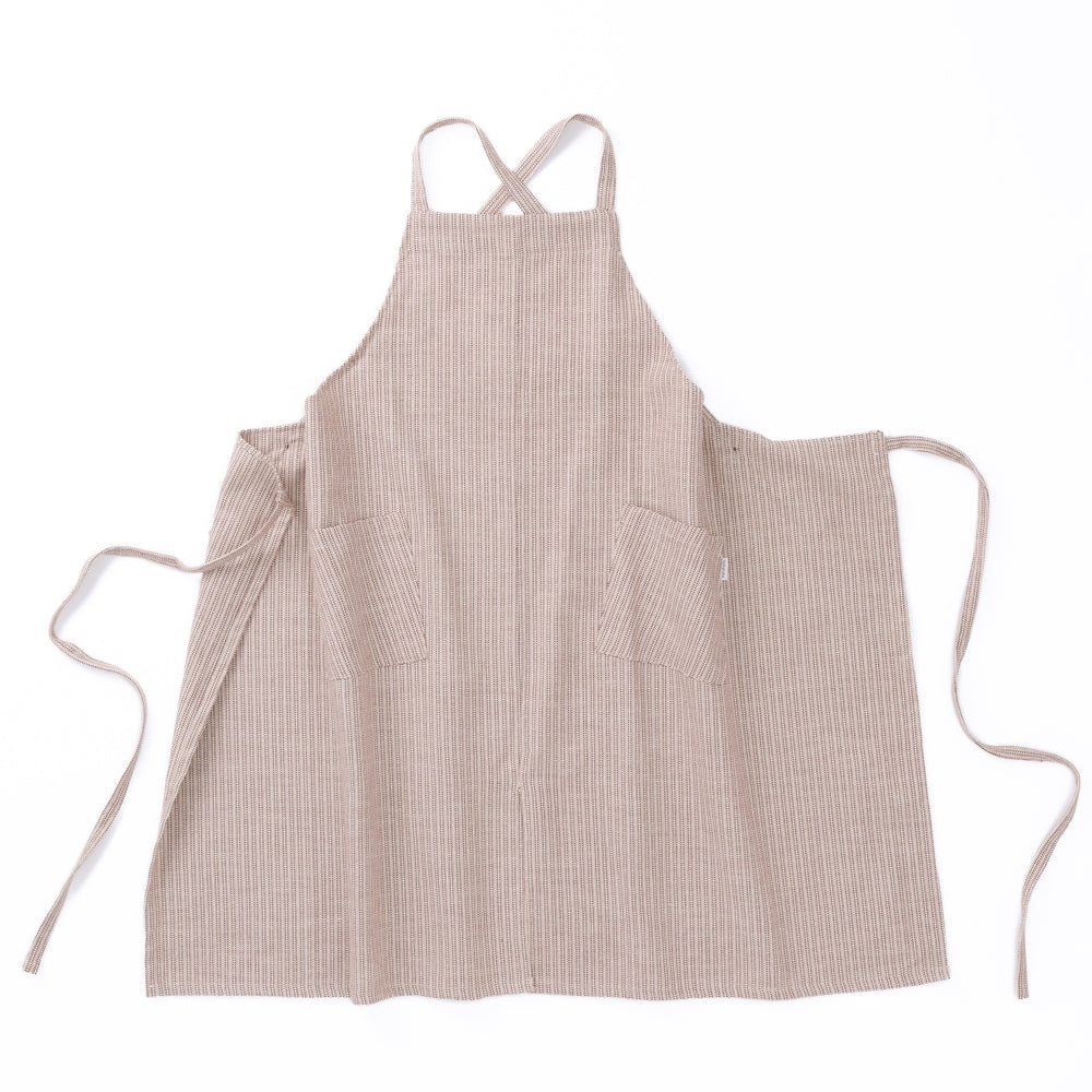 綿ザックリオックスエプロン　ブリック