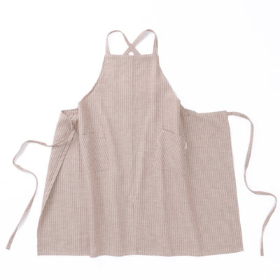 綿ザックリオックスエプロン　ブリック