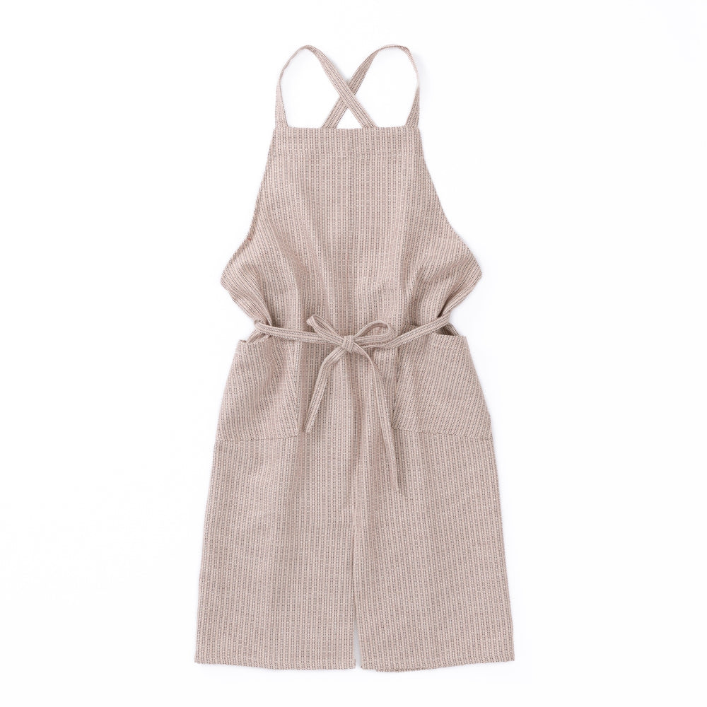 綿ザックリオックスエプロン　ブリック