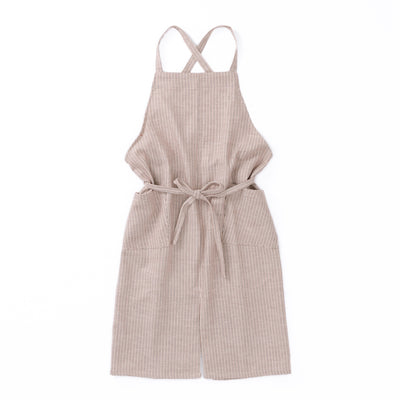 綿ザックリオックスエプロン　ブリック