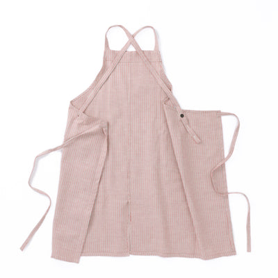 綿ザックリオックスエプロン　レッド