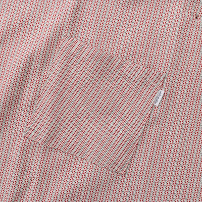 綿ザックリオックスエプロン　レッド