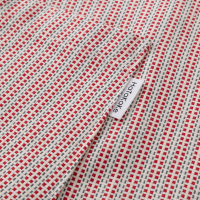 綿ザックリオックスエプロン　レッド