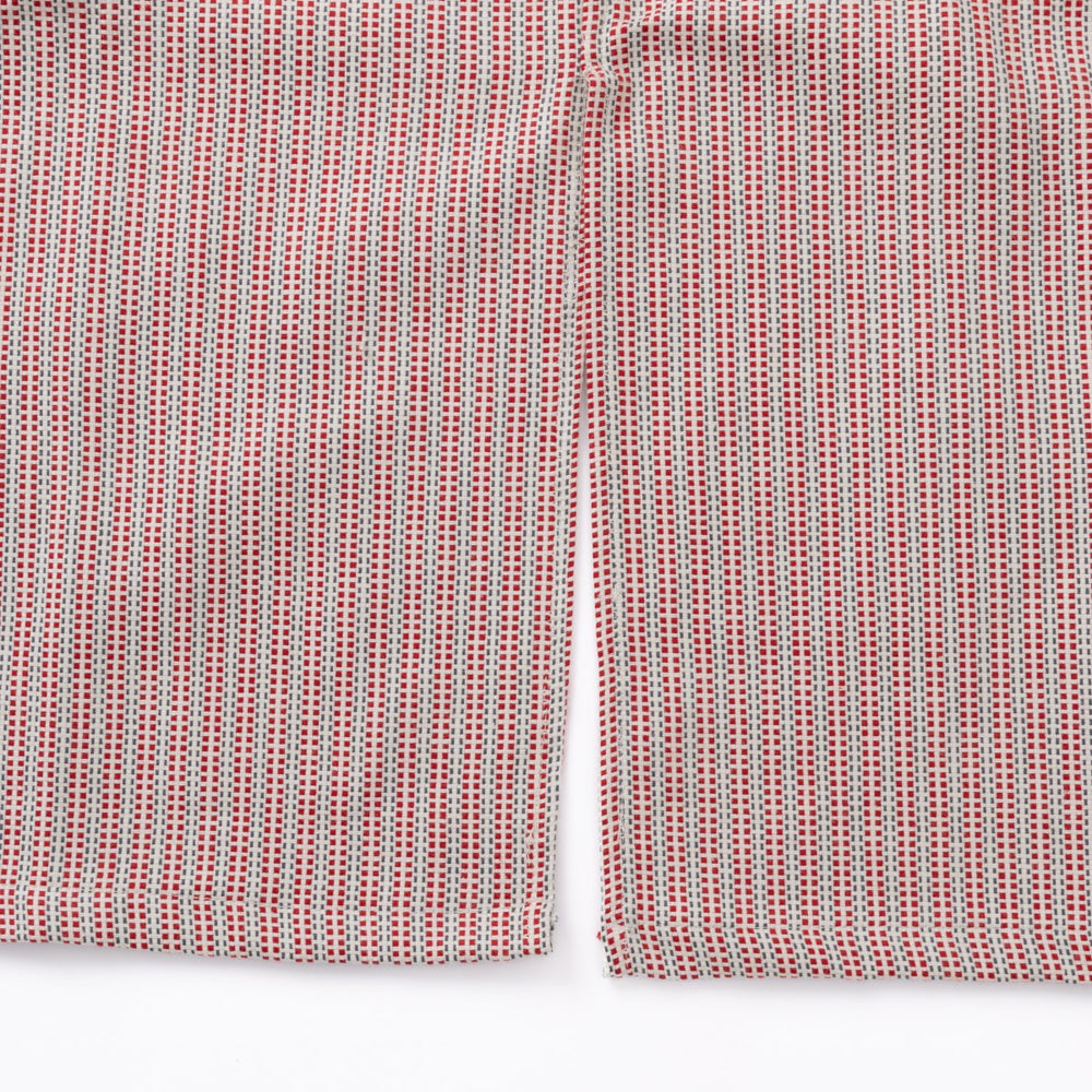 綿ザックリオックスエプロン　レッド