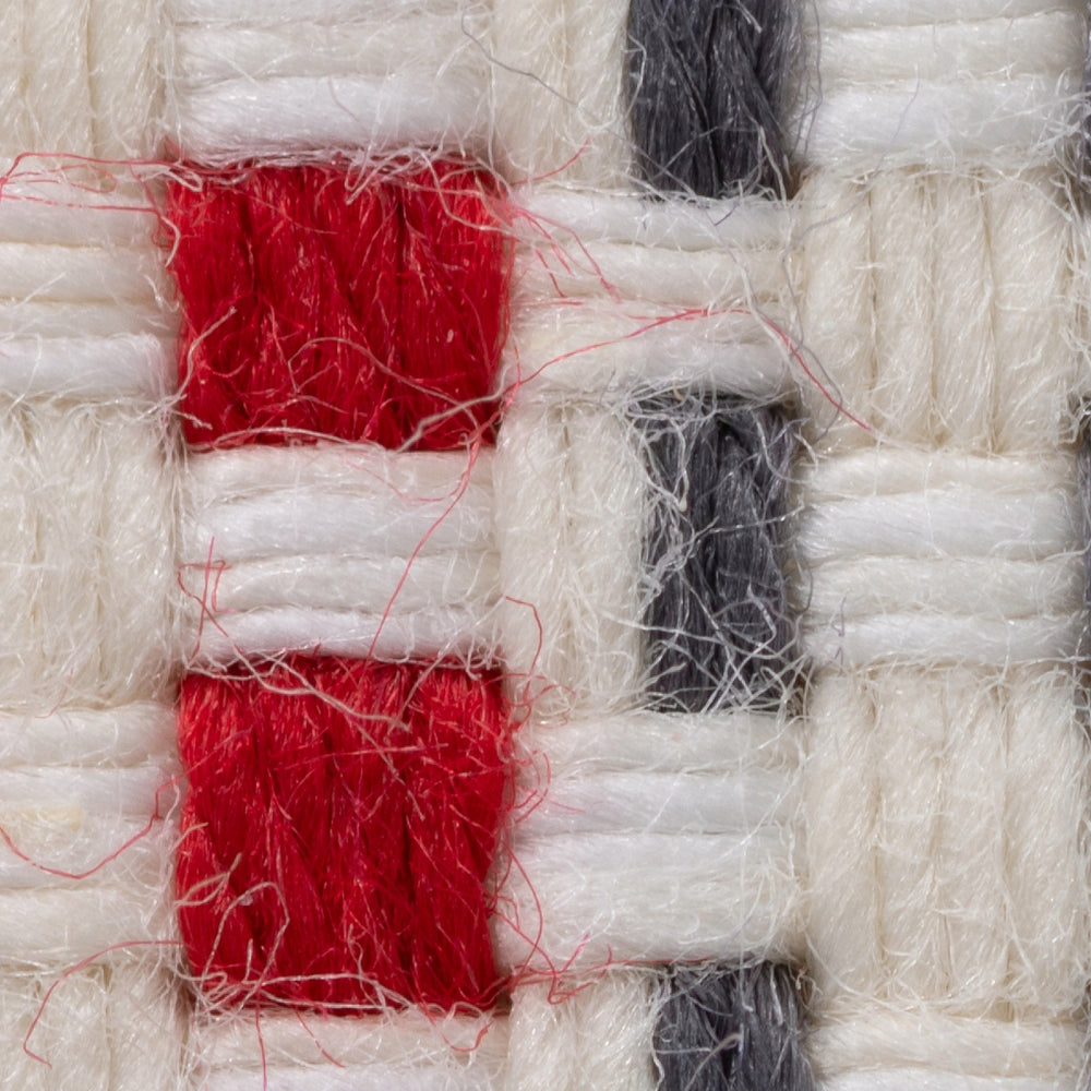 綿ザックリオックスエプロン　レッド