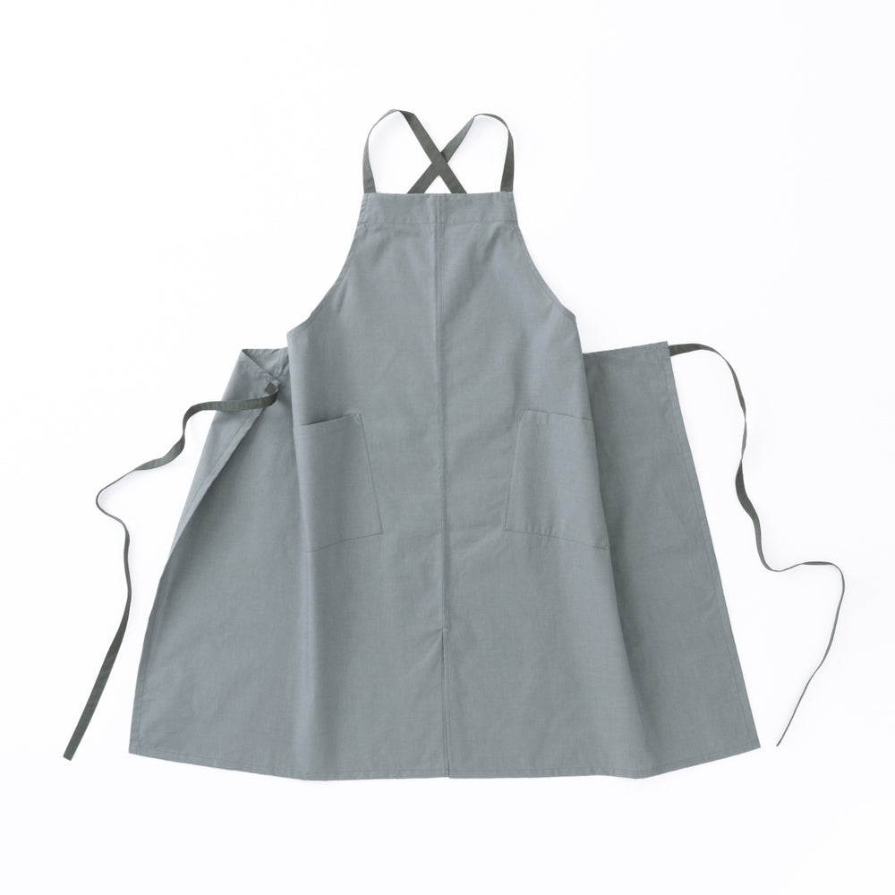 organic cottonエプロン フォググレー