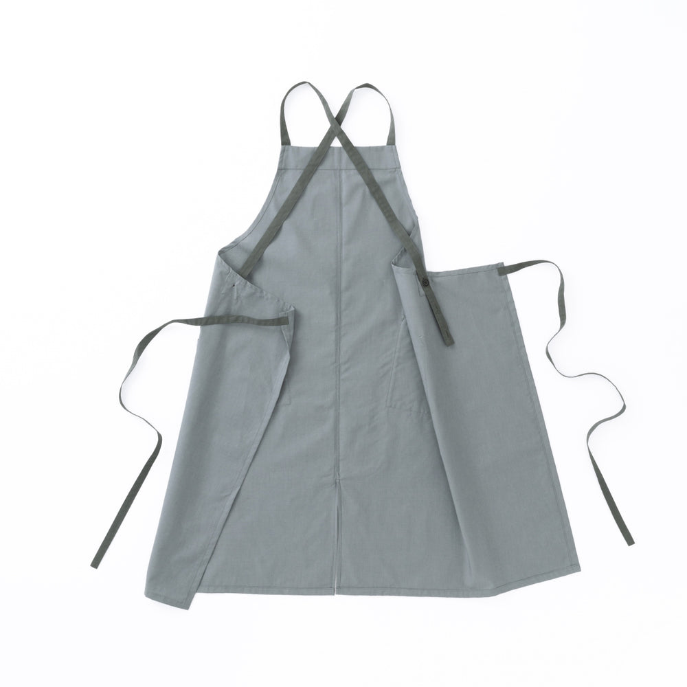 organic cottonエプロン フォググレー
