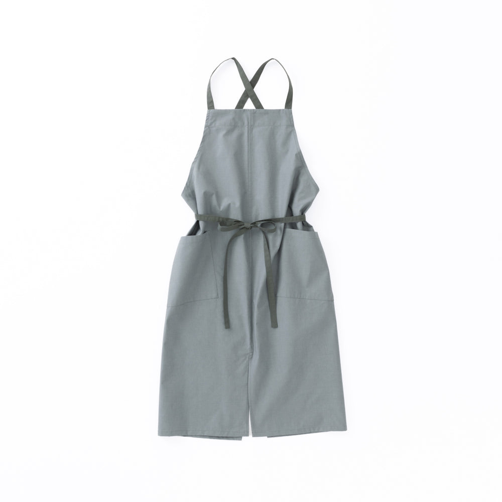 organic cottonエプロン フォググレー