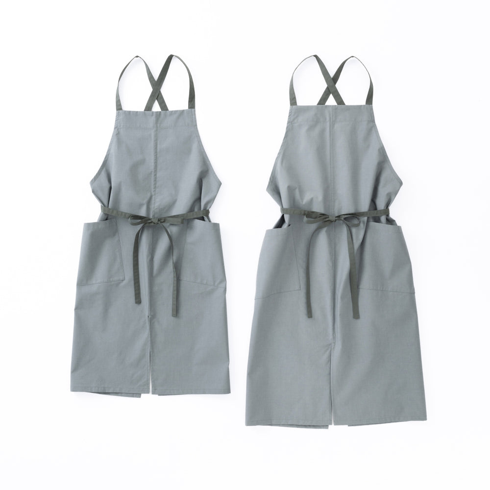 organic cottonエプロン フォググレー