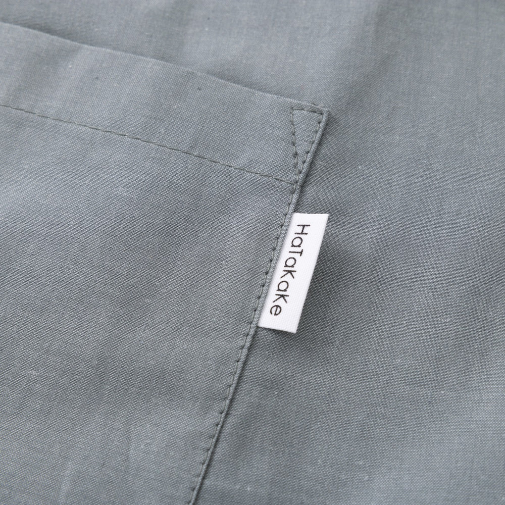 organic cottonエプロン フォググレー