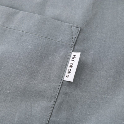 organic cottonエプロン フォググレー