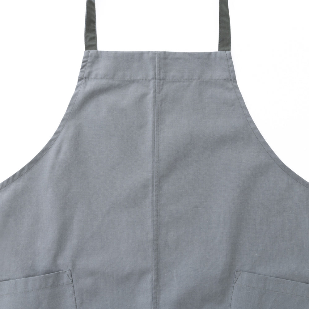 organic cottonエプロン フォググレー
