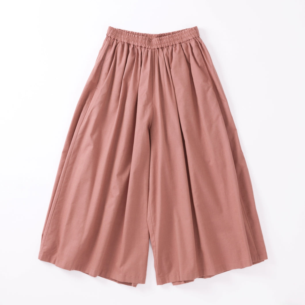 cotton シルクギャザーパンツ