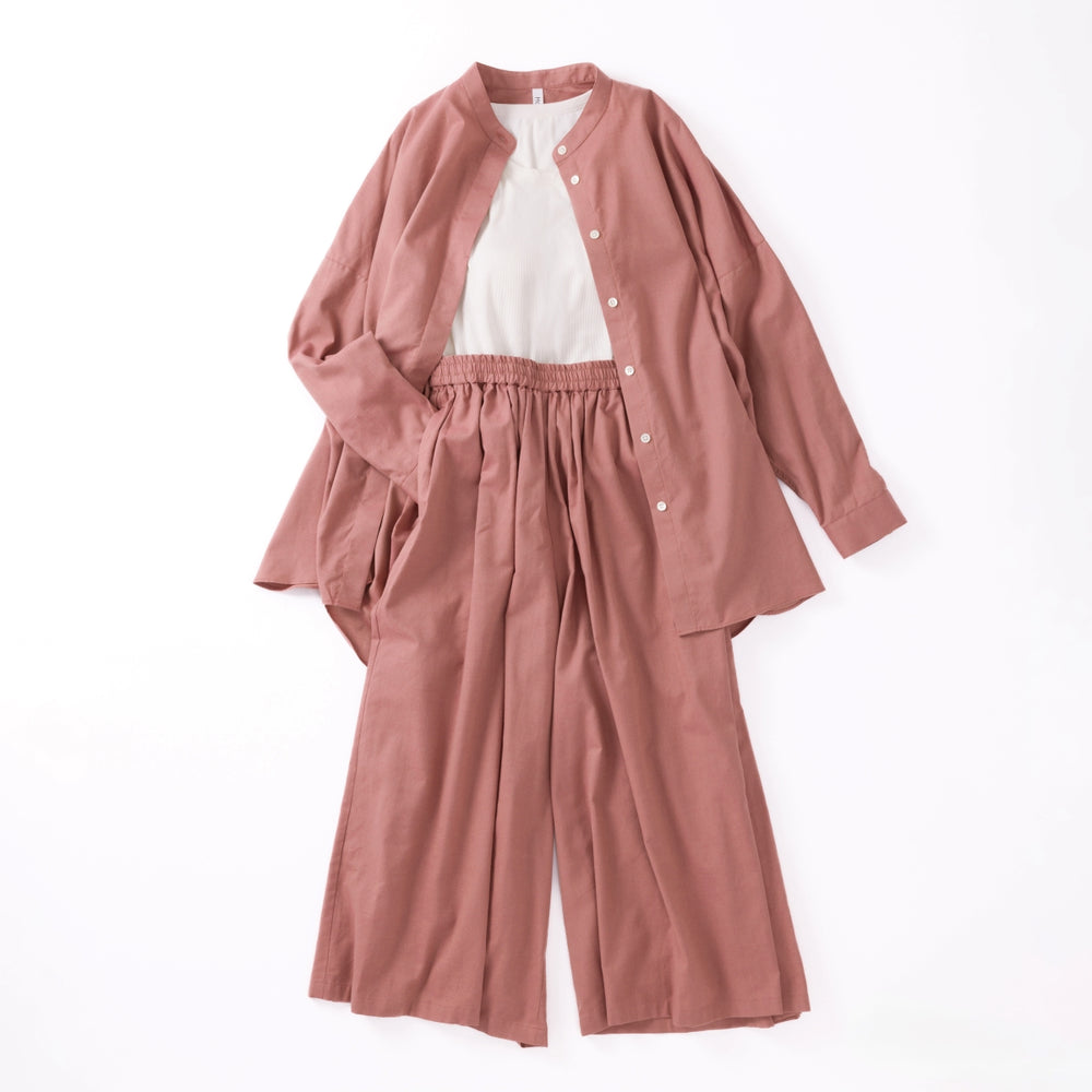 cotton シルクワイドブラウス