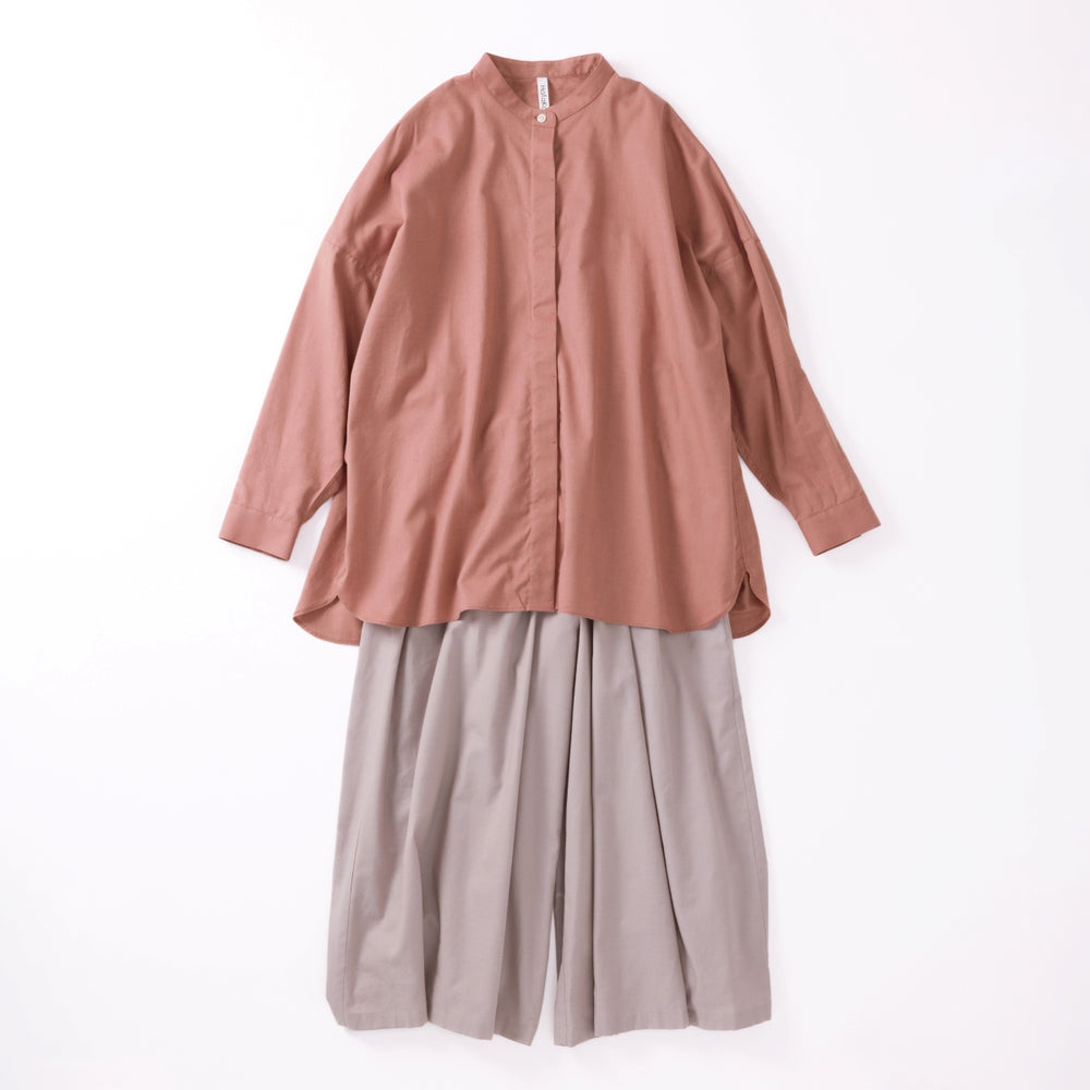 cotton シルクギャザーパンツ