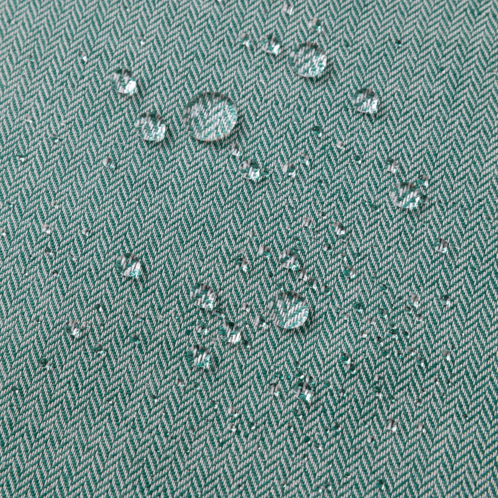 綿麻ヘリンボーン エプロン グリーン