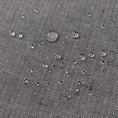 綿麻ヘリンボーン エプロン ブラック