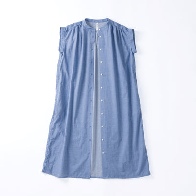 cottonボイル　ギャザーワンピース
