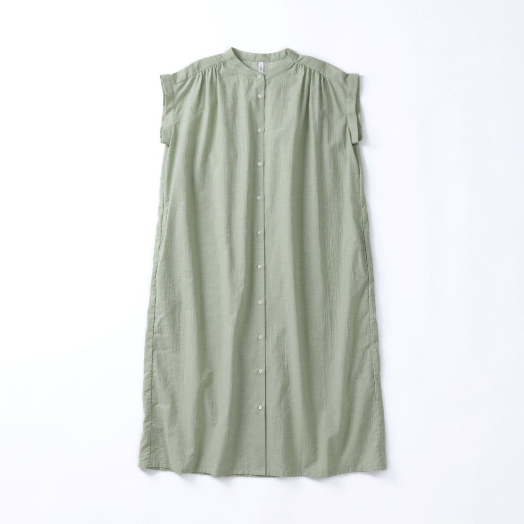 cottonボイル　ギャザーワンピース